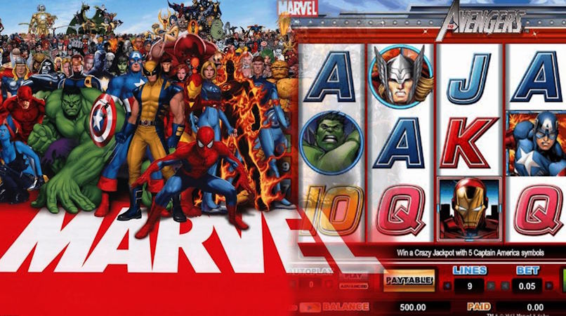 Marvel-themed slot machines